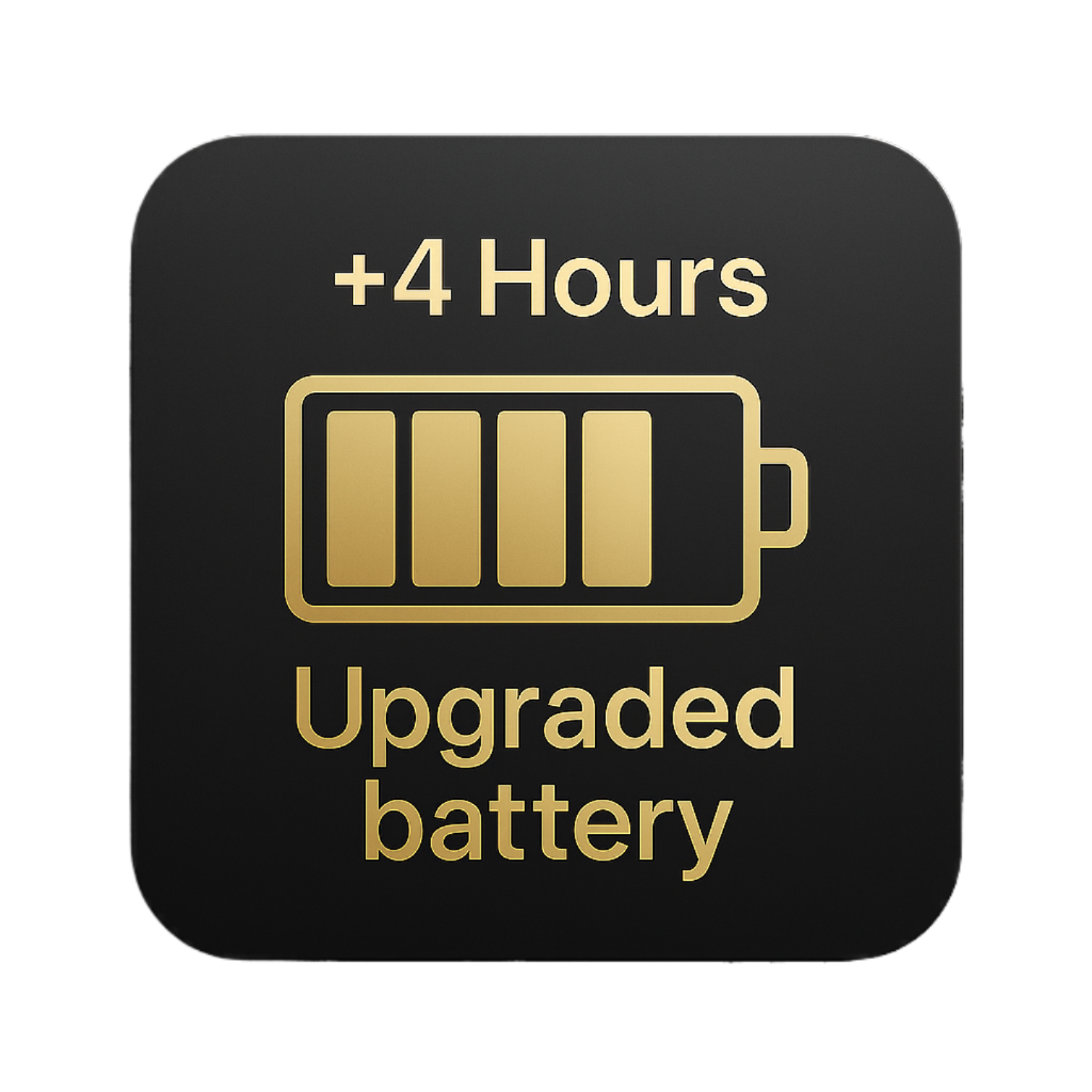 +4 Hour Upgraded Battery