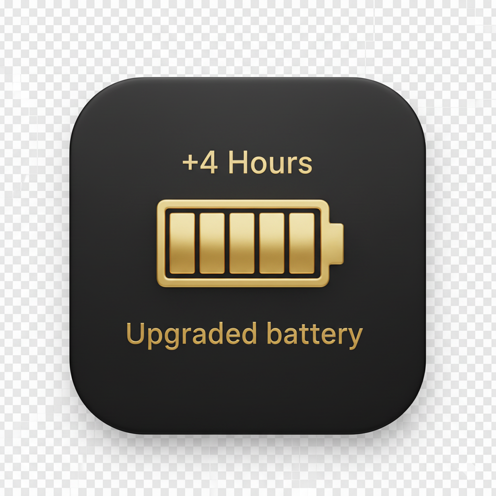 +4 Hour Upgraded Battery VIP